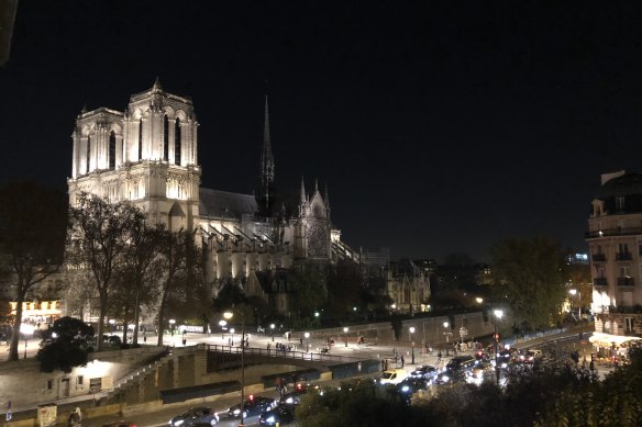 Notre Dame Cathedral before the fire. 