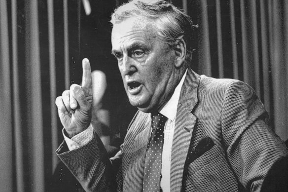 Former Queensland premier Joh Bjelke-Petersen. “The “Joh for PM” campaign in 1987 destroyed whatever chance John Howard had of winning the 1987 election.