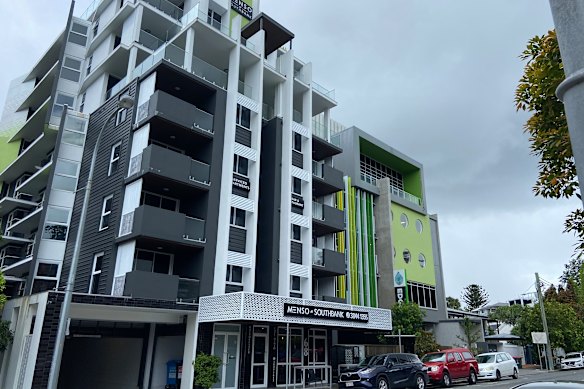 The Menso Southbank in Cordelia Street, South Brisbane, was named as a social housing site by the previous government.