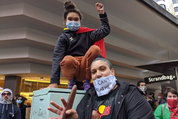 Wakka Wakka woman Naomi Murphy with her daughter Destiny.