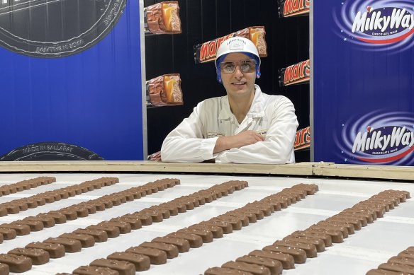 Guss Melhem gets job satisfaction in using his engineering skills to help Mars Wrigley on sustainability initiatives, such as a switch to paper packaging for Mars bars.