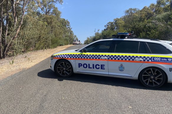 The events unfolded on Saturday morning near the intersection of Needham Road and Marauba Close in Wooroloo.