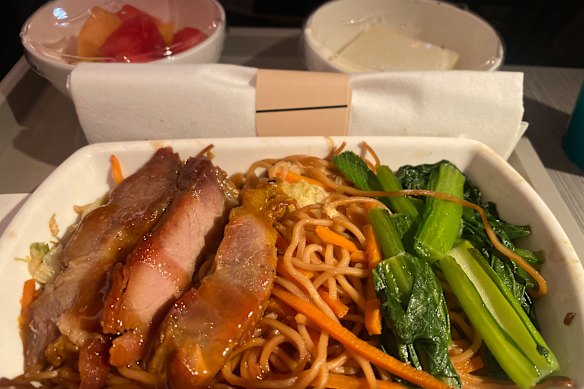 A destination palate-preparer … barbecue pork and egg noodles.