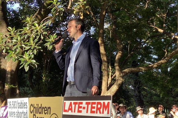 Senator Matt Canavan told a pro-life rally in Brisbane that Labor is scared of Christians.
