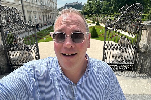 Rob Harris at Salzburg’s Mirabell Gardens.