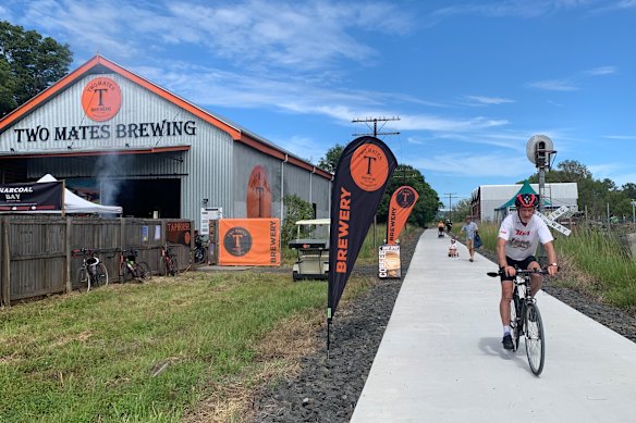 Two Mates Brewing...uma das paradas ao longo da nova Northern Rivers Rail Trail.
