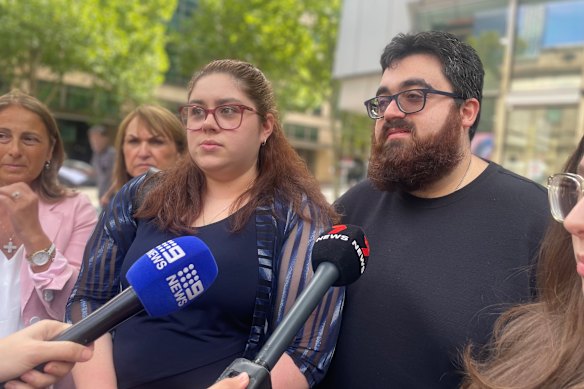 Anthony Del Vecchio’s cousin, Michael Del Vecchio, and his partner, Jade (left), who lost hundreds of thousands of dollars.