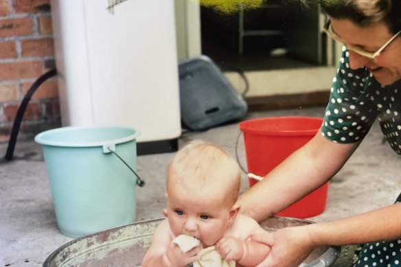 Richard Flanagan as a baby, with his mum.