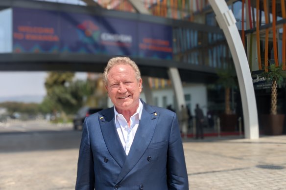 Andrew Forrest at the CHOGM summit in Rwanda, June 2022.