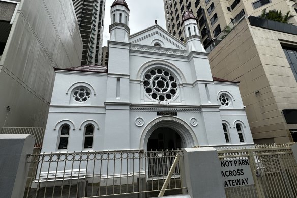 The heritage-listed Brisbane Synagogue was built in 1886.