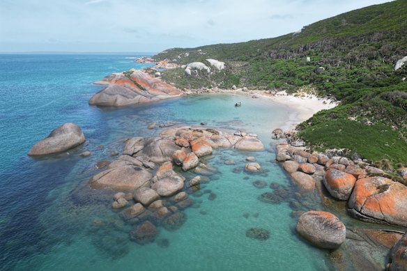 The Douglas Mawson’s guests are the first cruise ship passengers to visit Three Hummock Island.