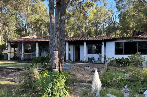The Roleystone house was destroyed by fire overnight. 