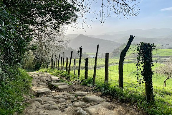 A bucolic path near the small fishing town of Orio, about 20 kilometres from San Sebastian.