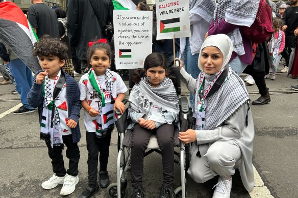 Roxburgh Park mum Zeanab Hameed with her kids (from left) Ali, Zahra and Sarah.