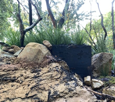 Post-fire rejuvenation was highlighted in this garden by Stratis Landscape Architects