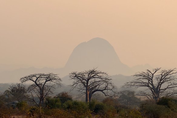 The landscape of Angola, one seen by few tourists.