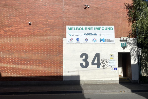 Nationwide Towing’s impound yard in Collingwood.