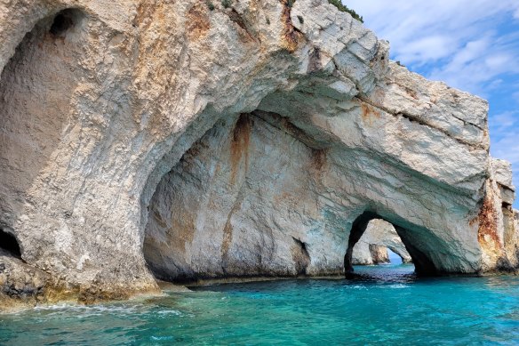 Small boats can reach parts of Zakynthos others can’t.