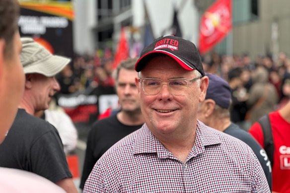 Senator Murray Watt joined Labor and union members at the Labour Day march in Brisbane.