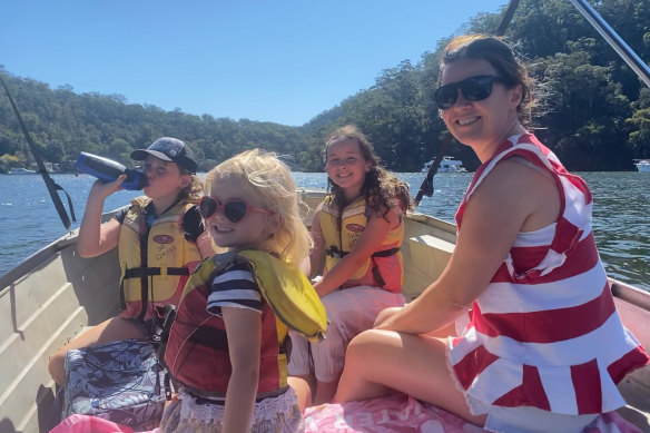 Rachel Chappell and her family hired a tinnie to visit Berowra Waters.