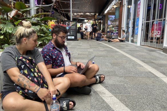 Columbian students Mel Socarros and Sebastian Murcia arrived in Brisbane to study only to find lifts out, kitchen not working and their apartment without power for a week. 