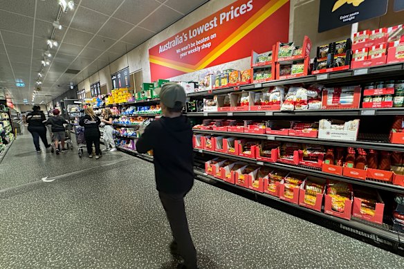 There has been a small uptick in purchases of some staples.