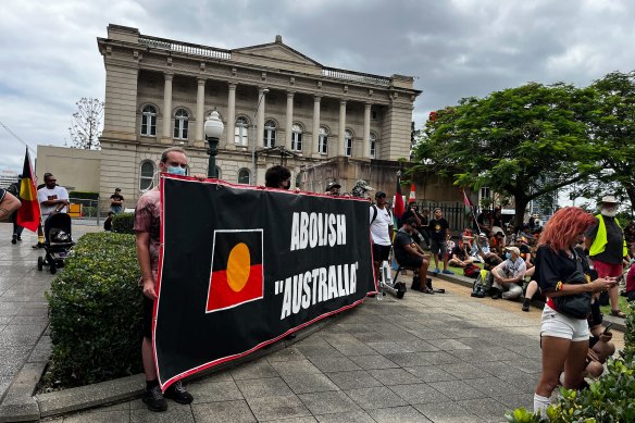 Despite polling showing renewed support for January 26 Australia Day celebrations, thousands of people have attended rallies around the country calling for the date to be changed and marching in solidarity with First Nations peoples.