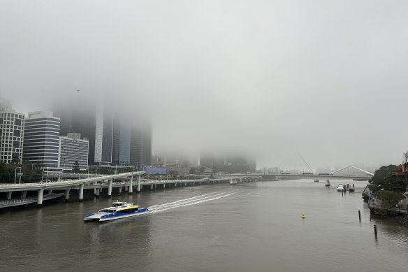 Brisbane has woken up to patchy fog and some light rain, with some showers expected.