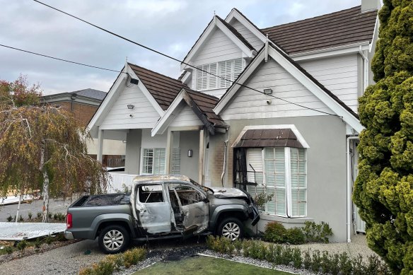 Andreas Triantafyllos’ home was firebombed in May.