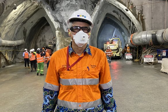 Brisbane Metro’s Adelaide Street tunnel project manager Jose Antonia Sanchez.