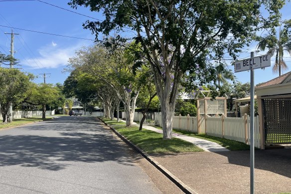 Bell Terrace in Graceville is among Brisbane’s shadiest streets.