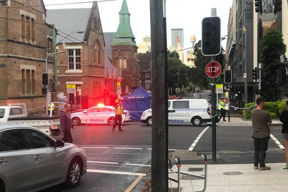 Real-world tragedy: a food delivery rider died following a collision on this intersection in Sydney in November 2020.