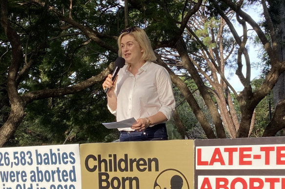 Senator Amanda Stoker, the LNP’s pro-life assistant minister for women.