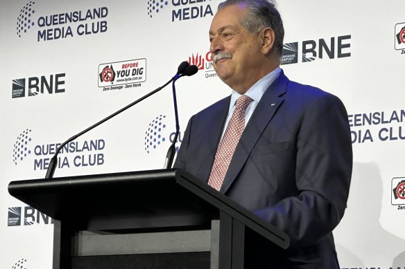 Andrew Liveris says Brisbane 2032’s branding will be central to the Games’ success.
