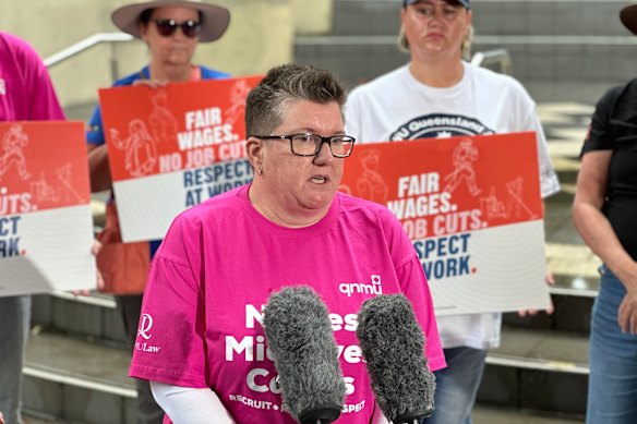 Queensland Nurses and Midwives’ Union secretary Sarah Beaman.