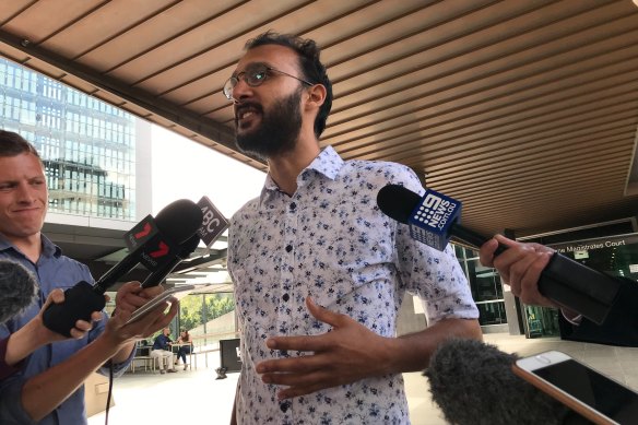 Greens councillor Jonathan Sri adds his support for more affordable housing at the Gabba.