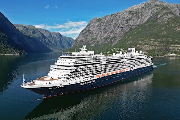 In the fjords on the MS Rotterdam.