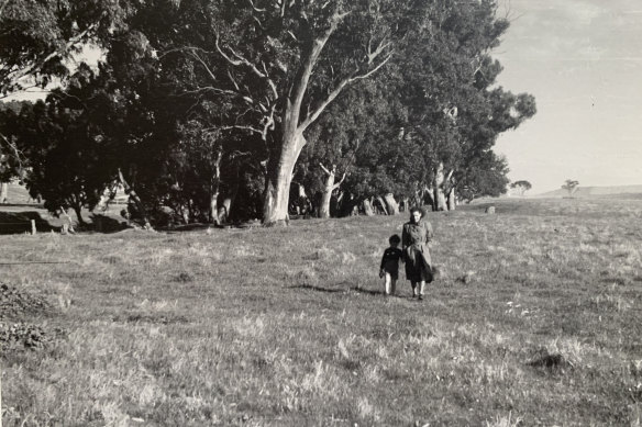 Gaita, aged 6, with his mother, Christine.