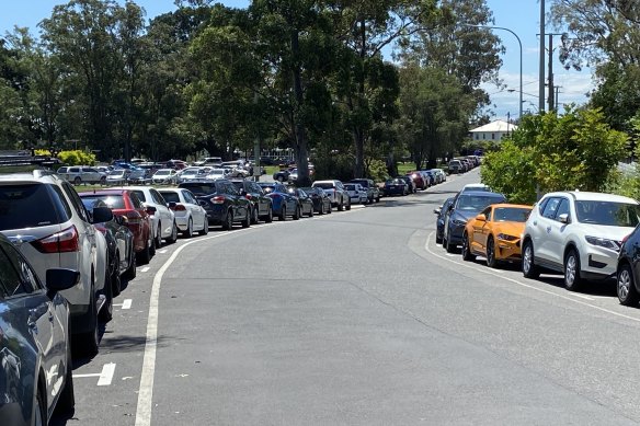 Parking congestion near Greenslopes busway.
