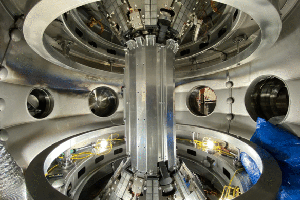 A tokamak machine built by Tokamak Energy, an industry partner of UNSW’s student-built tokamak program.