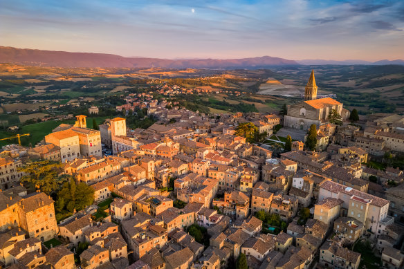 Todi, a medieval town in Umbria.