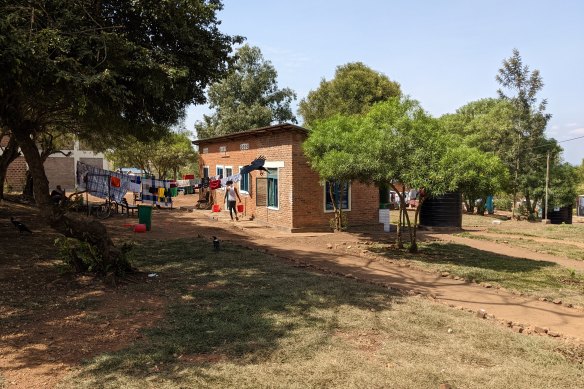 Houses for asylum seekers while their claims are processed by the UNHCR at Rwanda’s Emergency Mechanism Transit Centre in Gashora.