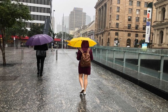 Minor flash flooding possible in Brisbane. 