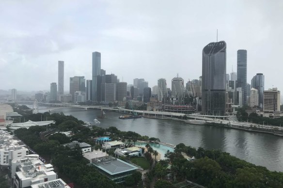 Up to 30 millimetres of rain was forecast to fall in Brisbane again on Saturday.