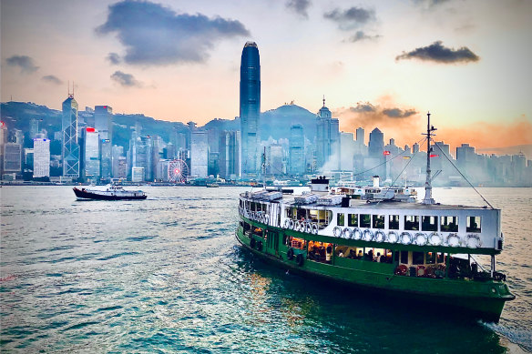 Star Ferry, Tsim Sha Tsui port of Hong Kong.