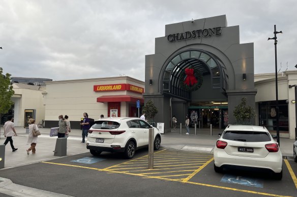 Shoppers file into Chadstone on Boxing Day. 