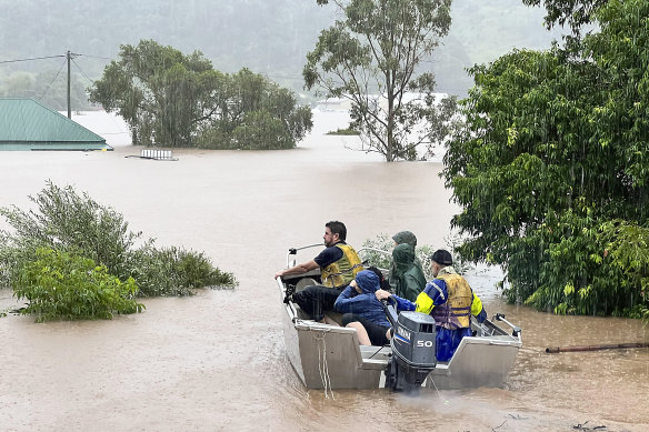 Northern Rivers region resident Aidan Ricketts didn’t think twice about jumping into his boat to save his neighbours. 