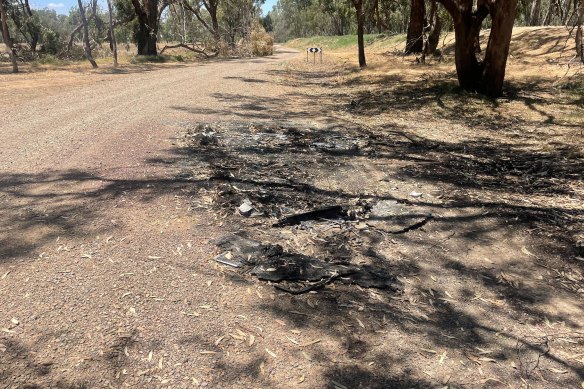 A localização na Loch Garry Road, onde o corpo de Gander foi encontrado.