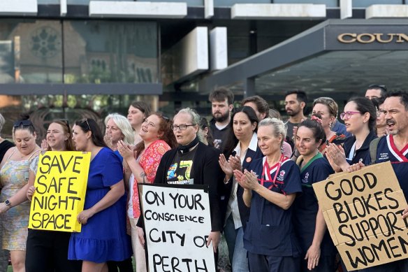 More than 70 people gathered outside Council House in November to voice their support for the retention of the night space.