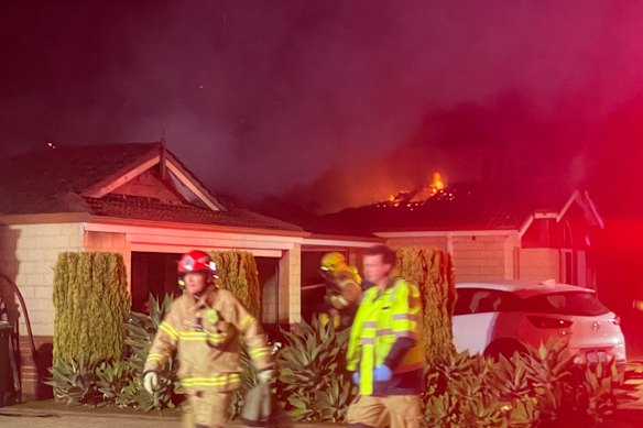 A house in Canning Vale has been destroyed by fire overnight. 